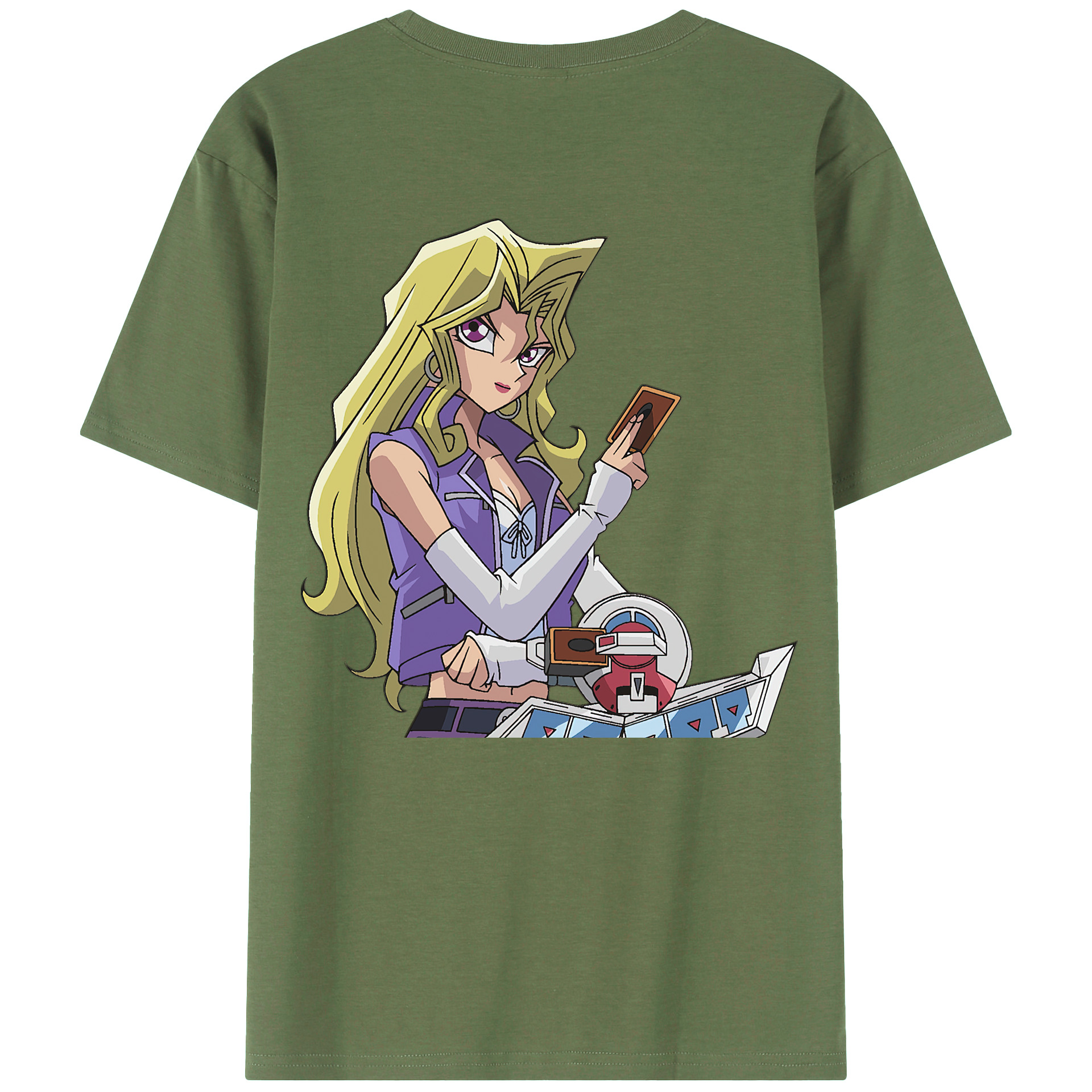 （画像用） 遊☆戯☆王 Yu-Gi-Oh! 綿100％ メンズ半袖Tシャツ（バックプリント） 通気性